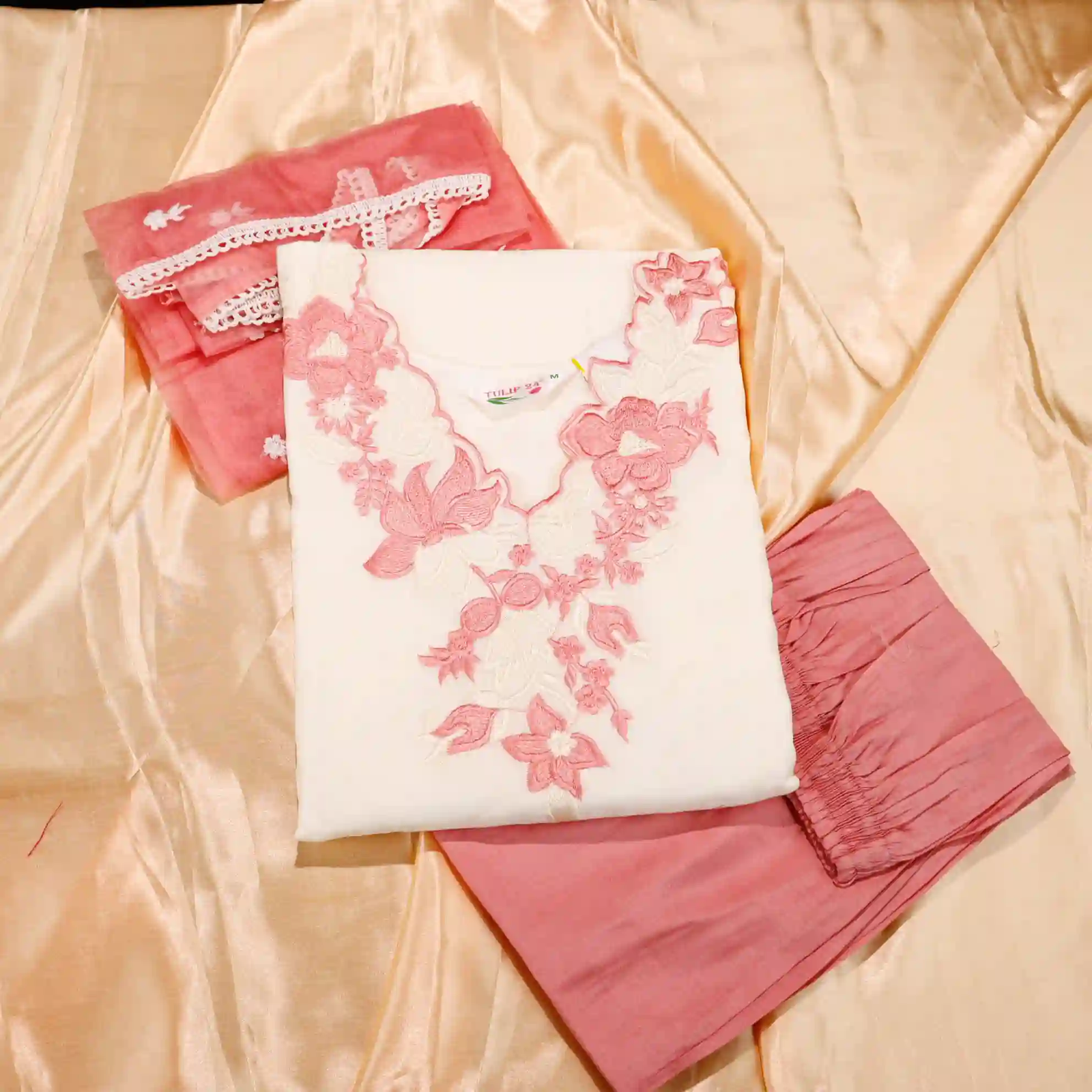 Cotton Embroidery Kurti Set