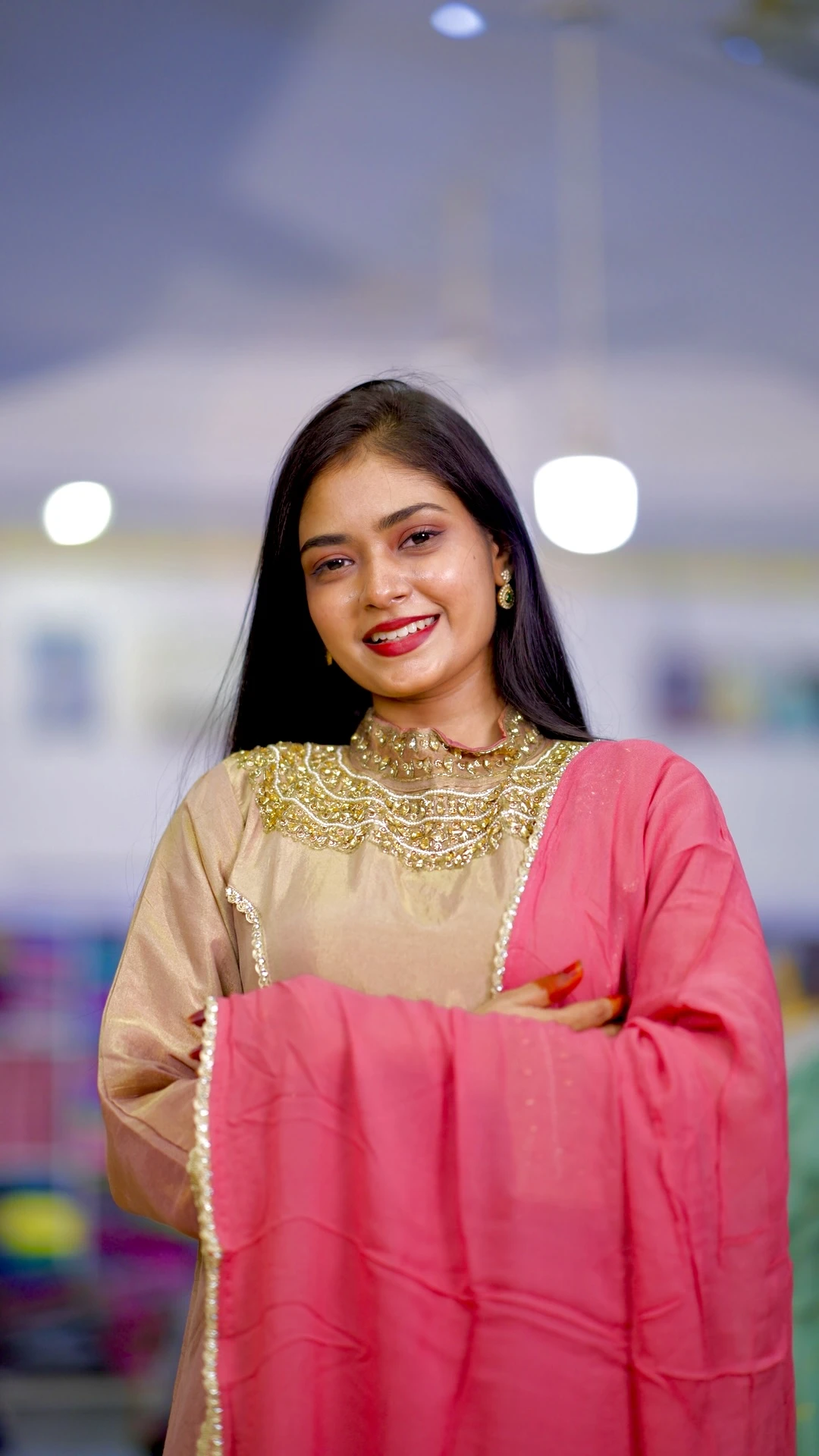 Satin Heavy Beaded Kurti Set Collection