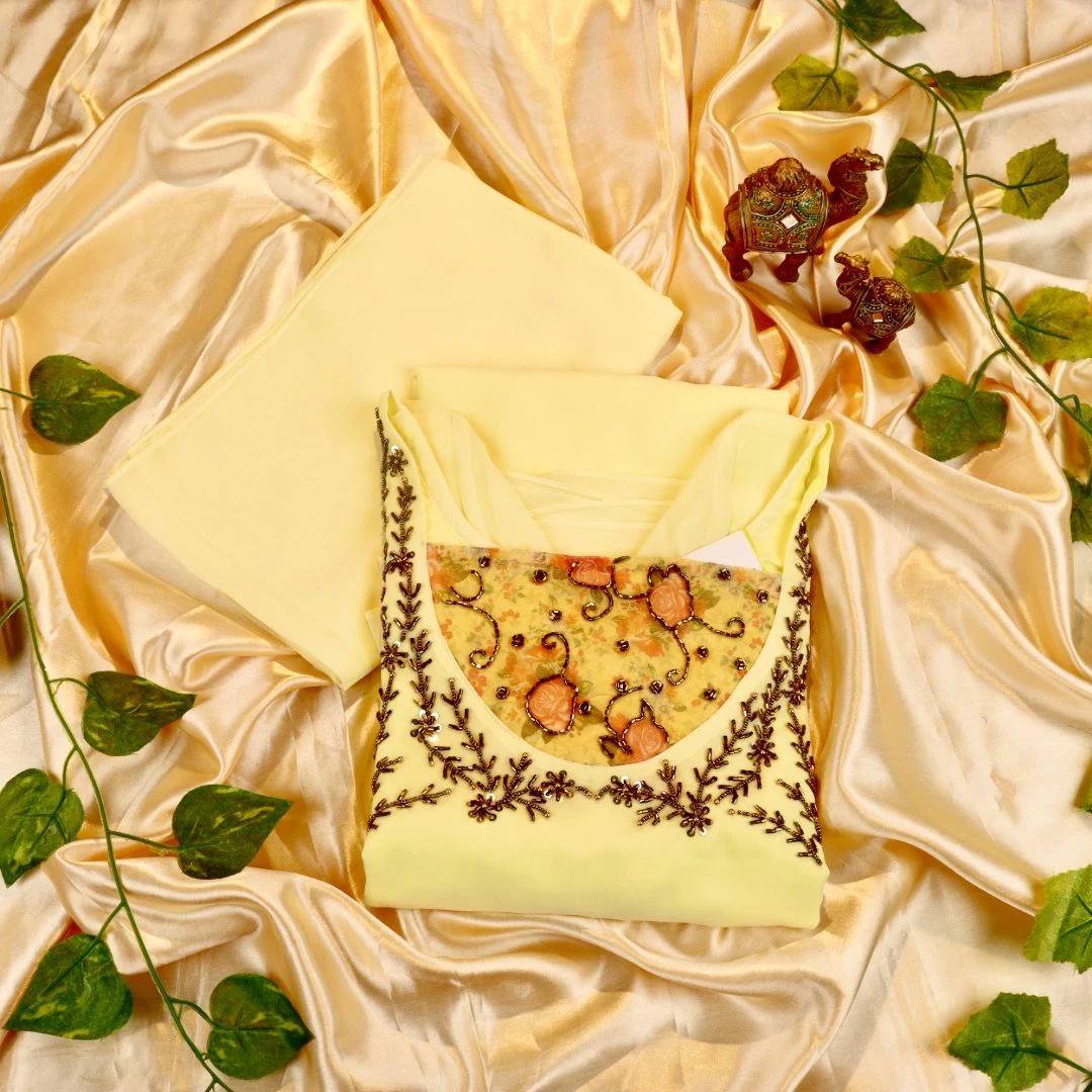 Georgette Kurti with Dupatta