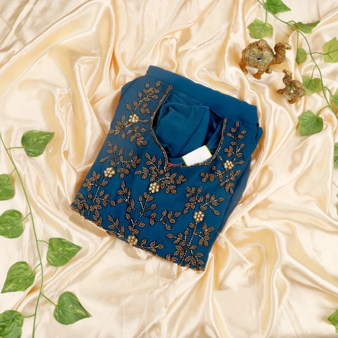 Georgette Kurti with Dupatta