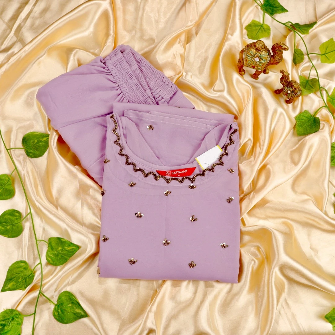 Georgette Kurti with Dupatta