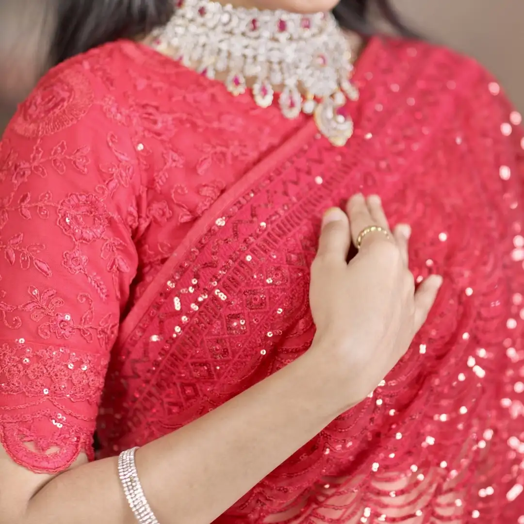 Net Reception Saree