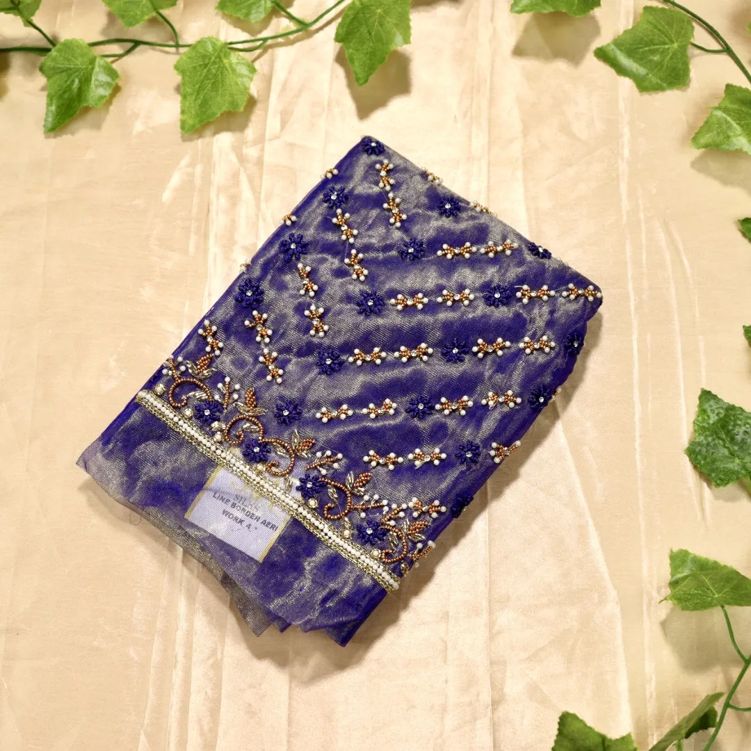 Line Border Aari Work Blouse